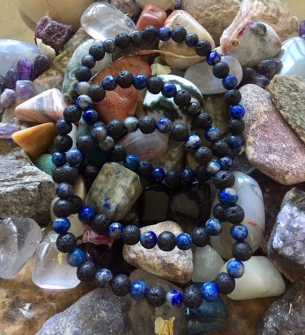 Hovedbilde Armbånd Lapis Lazuli & Lava ...