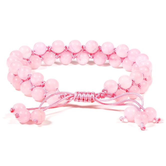Hovedbilde Armbånd Rosenkvarts Dobbelrad