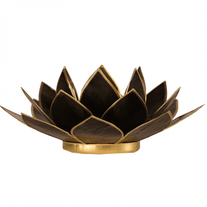 Hovedbilde Lotus Svart Telysholder
