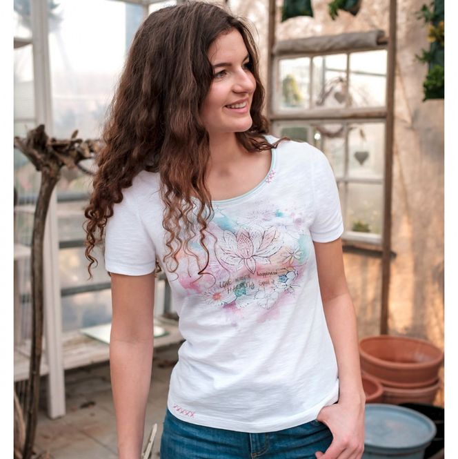 Hovedbilde Shirt Lotus Aquarell