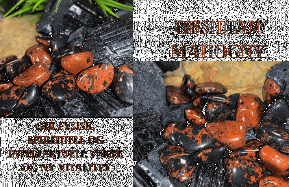Hovedbilde Obsidian Mahogny Slipt Anheng