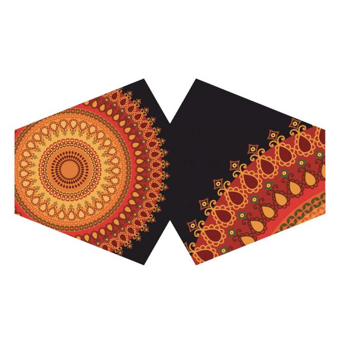 Hovedbilde Munnbind Oransje Mandala
