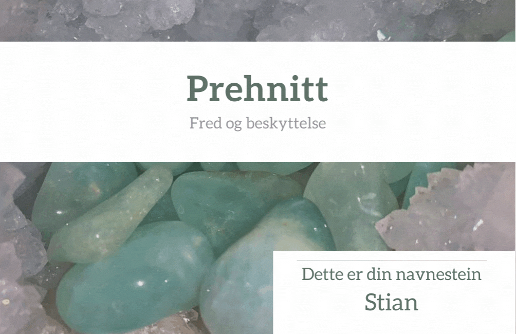 Hovedbilde Stian - Din Navnestein