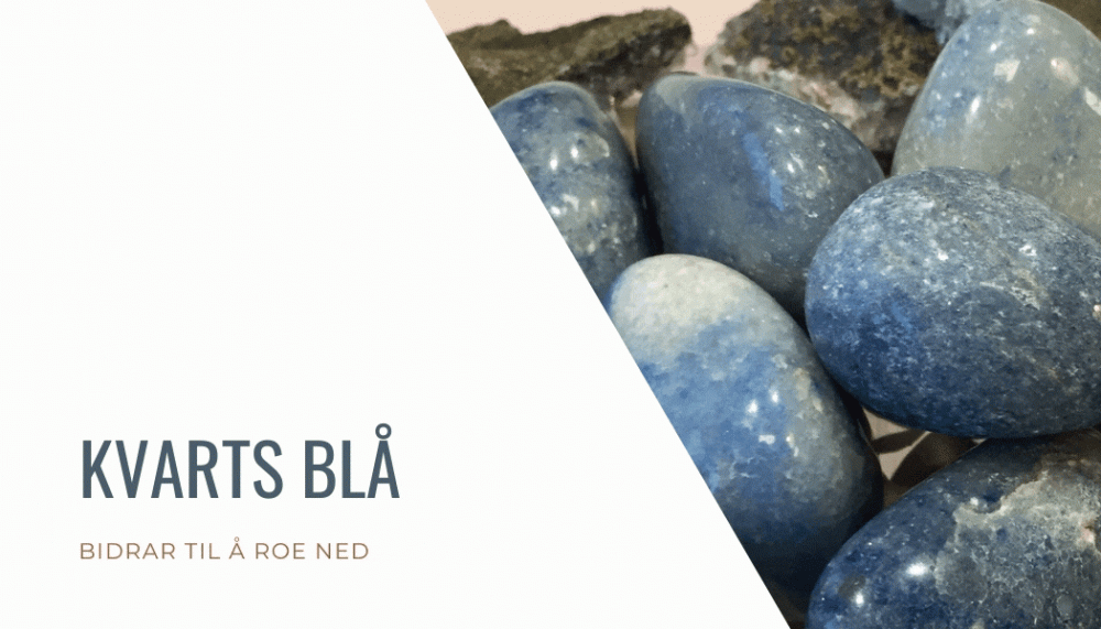 Blå Kvarts Lommestein