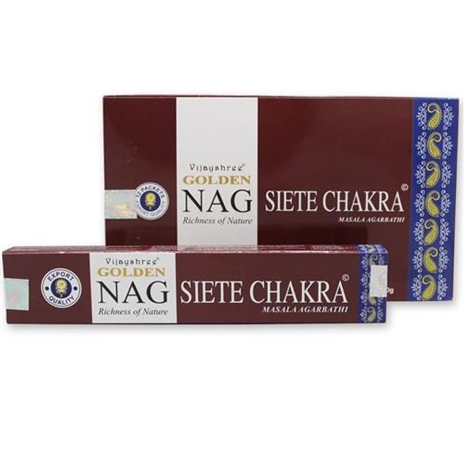 Hovedbilde Golden Nag 7 Chakra Røkelse