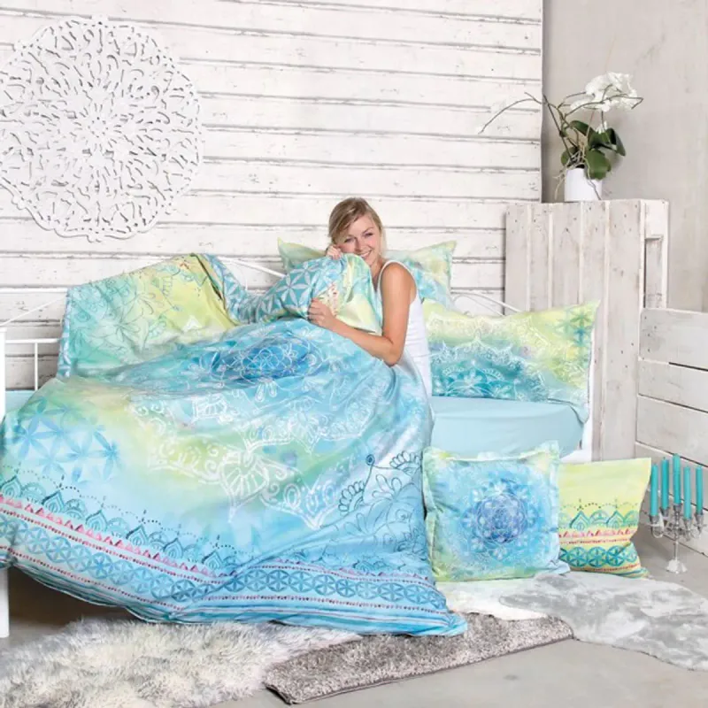 Sengetøy FASCINATION Blue Dream - 155/220- 80/80 cm