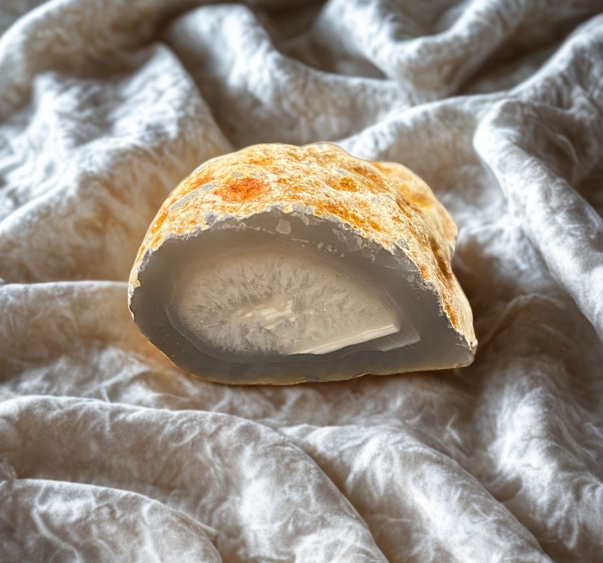 Agat Grå Nodul 67gram - Kun 1 eksemplar