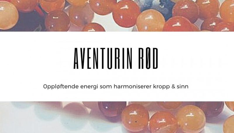 Aventurin Rød Øredobber Rustfritt Stål