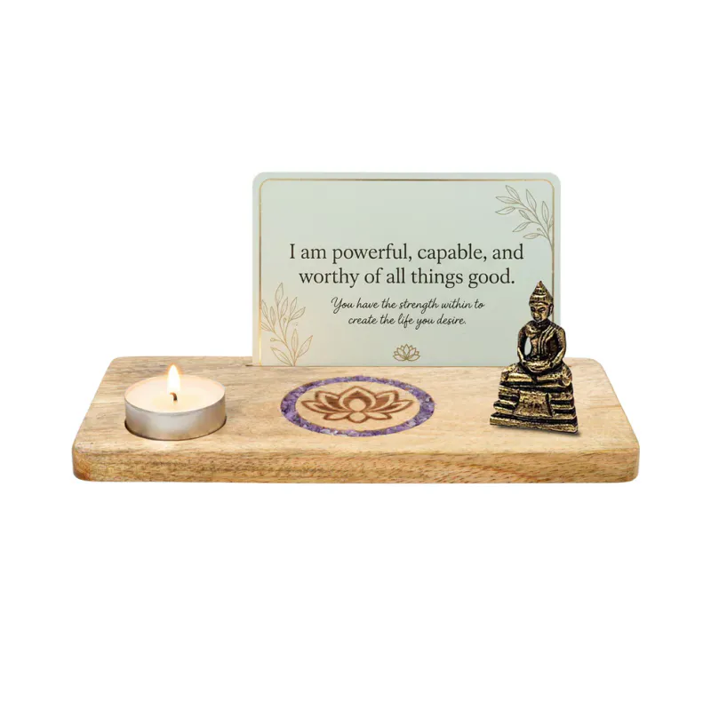 Kortholder Lotus Ametyst Mango Tre