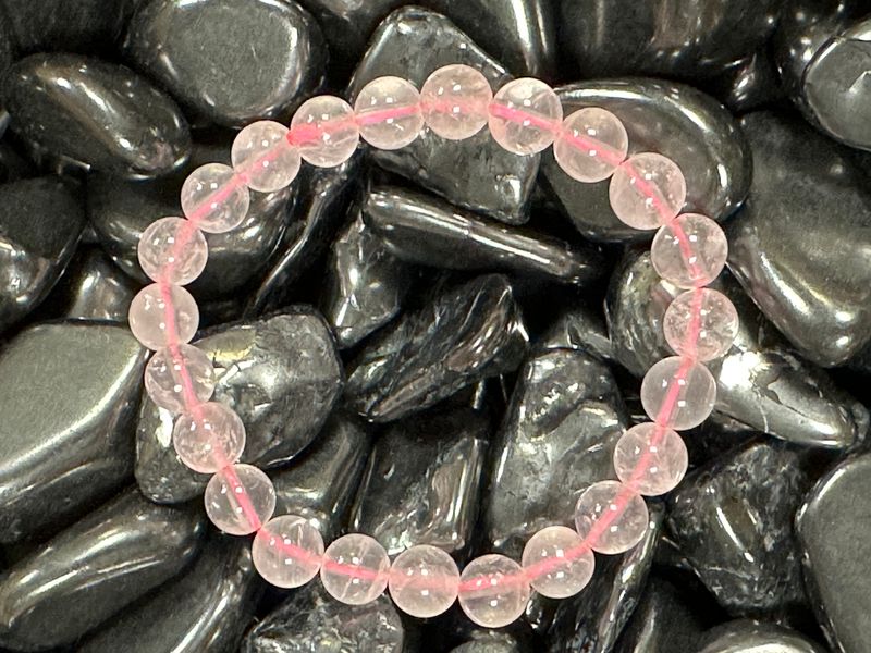 Armbånd Rosenkvarts 8mm