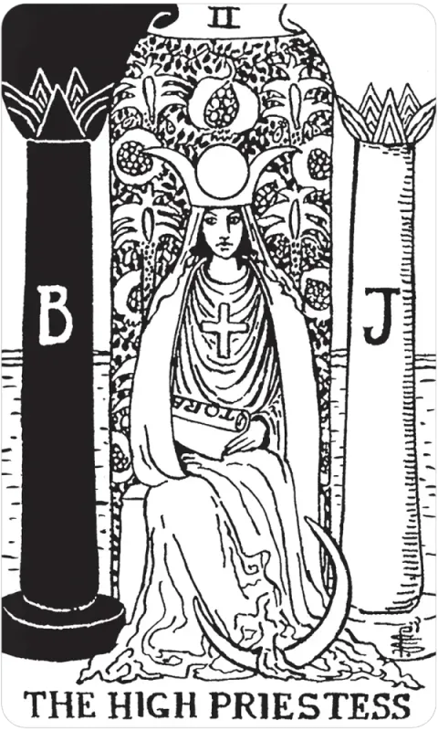 Black & White Rider Waite Tarot Deck