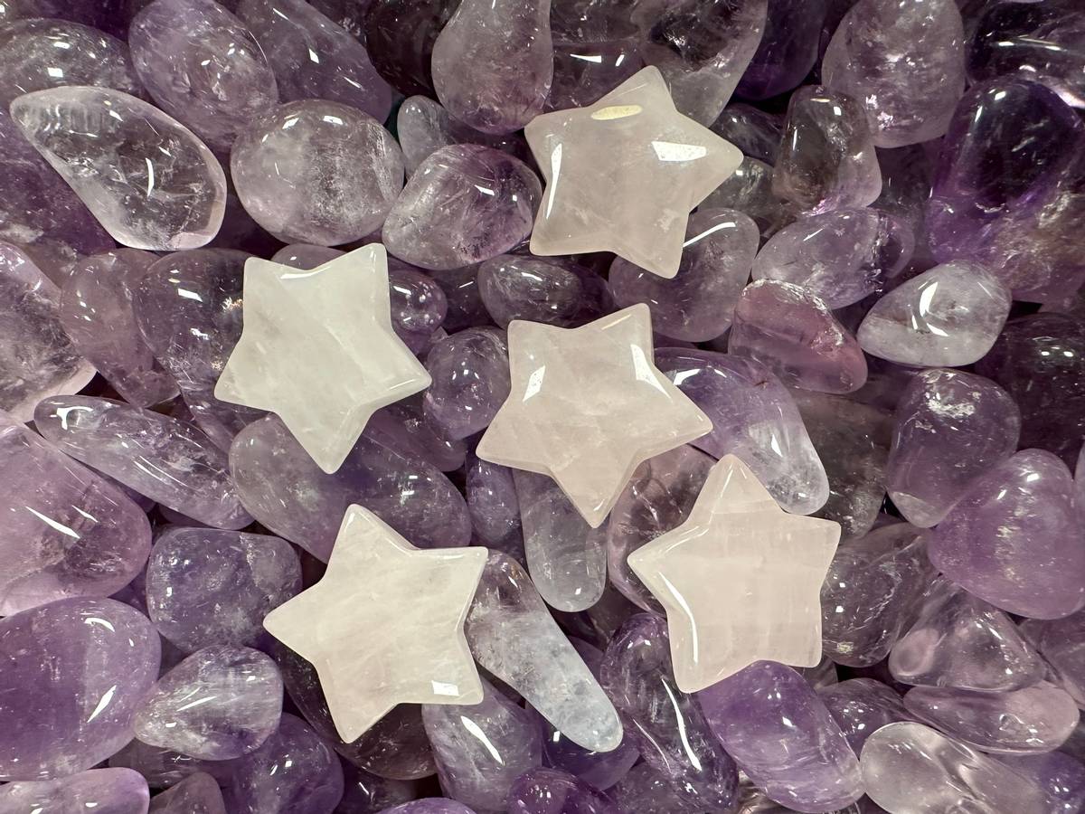 Rosenkvarts Stjerne 3cm