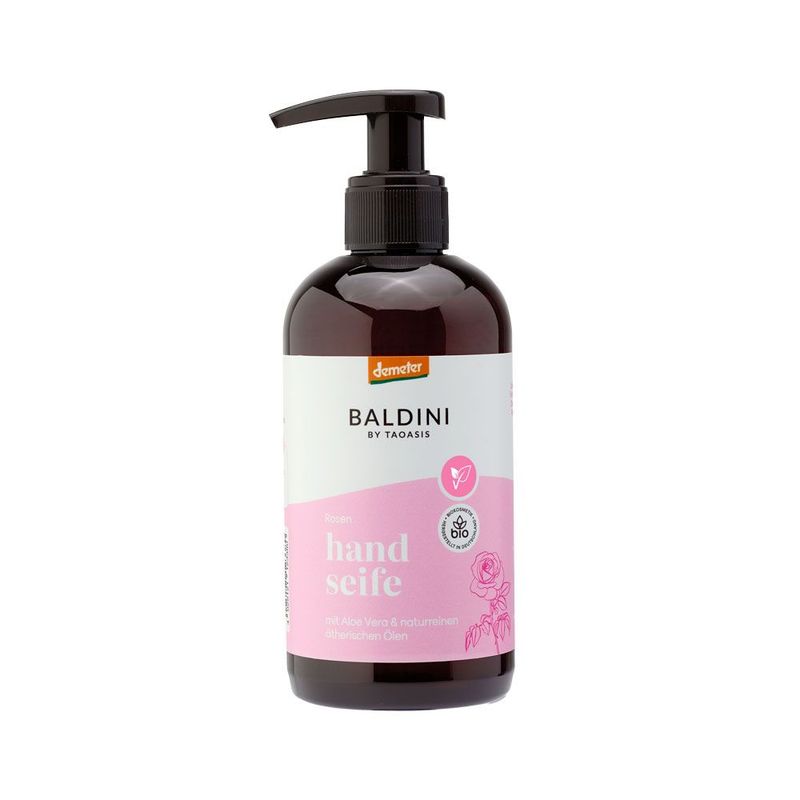 Rose Håndsåpe Bio Demeter 250ml - Baldini Hand Seife