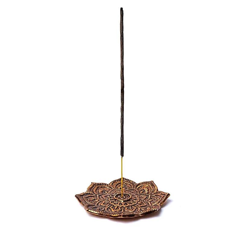Lotus Røkelseholder Kobberfinish