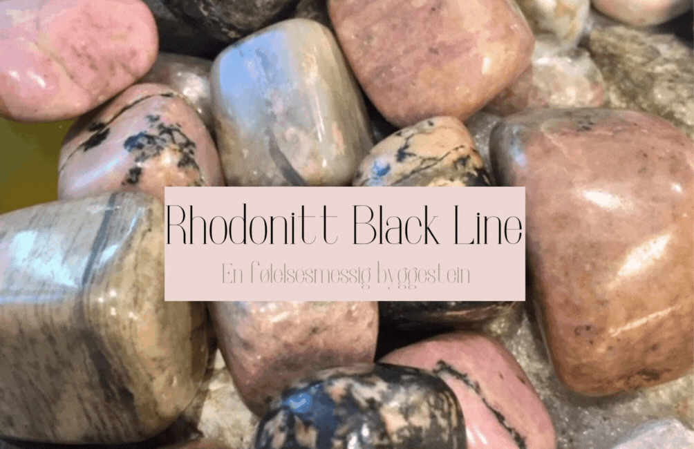 Hovedbilde Rhodonitt Black Line Kubisk