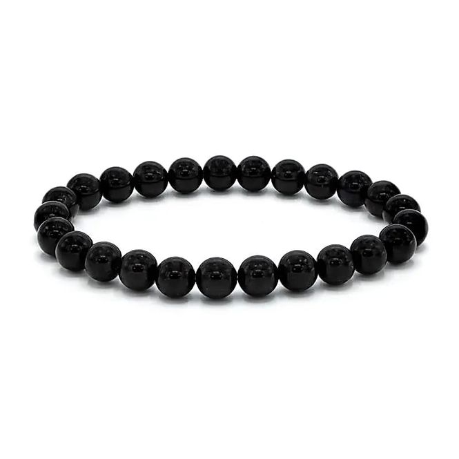 Hovedbilde Turmalin Sort 8mm Armbånd - ...