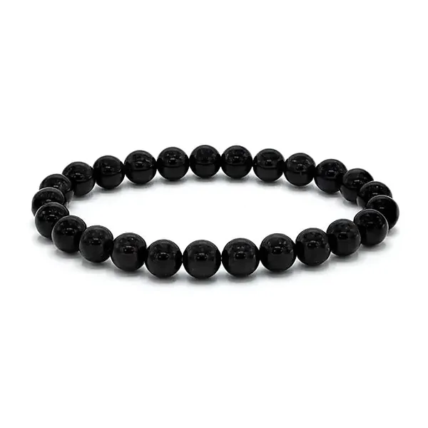 Hovedbilde Turmalin Sort 8mm Armbånd - ...