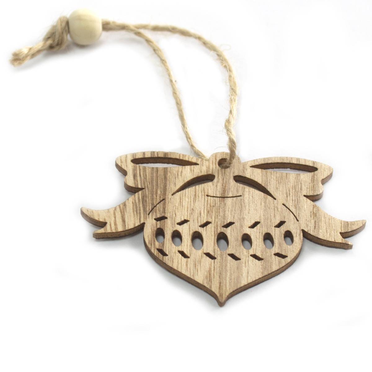 Juledekorasjon Bauble Wood