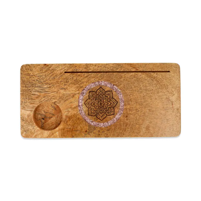 Kortholder Mandala Rosenkvarts Mango Tre
