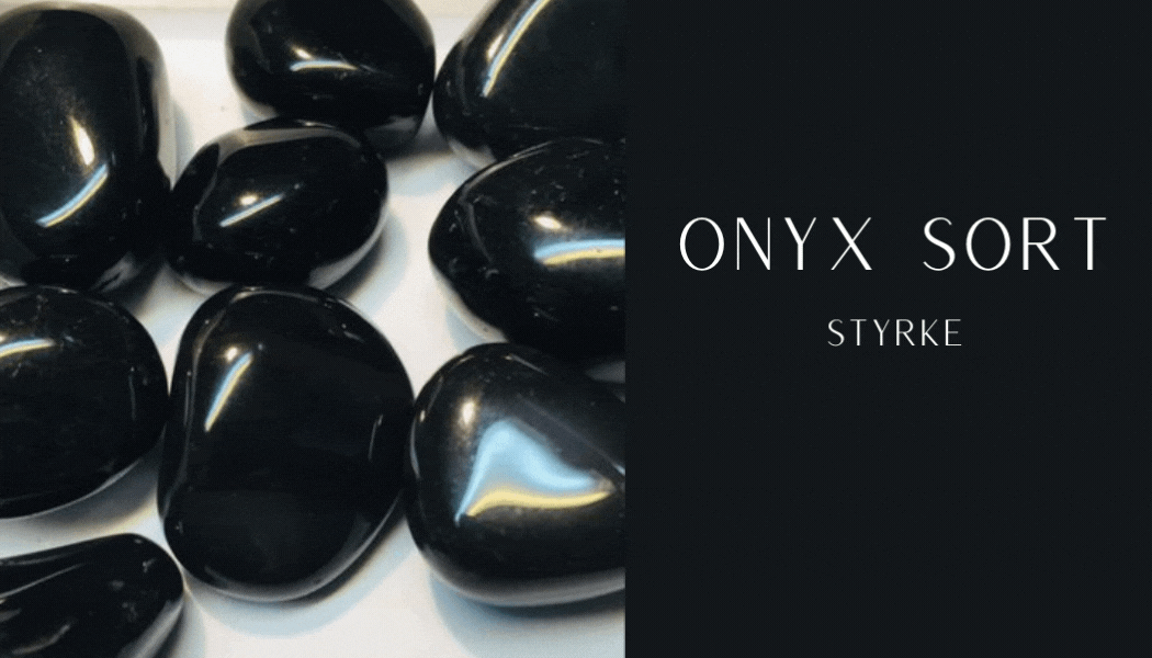 Sort Onyx Chips Armbånd