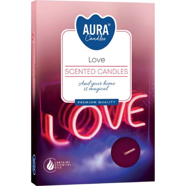 Bilde av Love candle 6stk telys