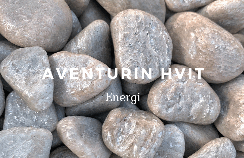 Aventurin Hvit Jumbo 50gram - Kun 1 eksemplar