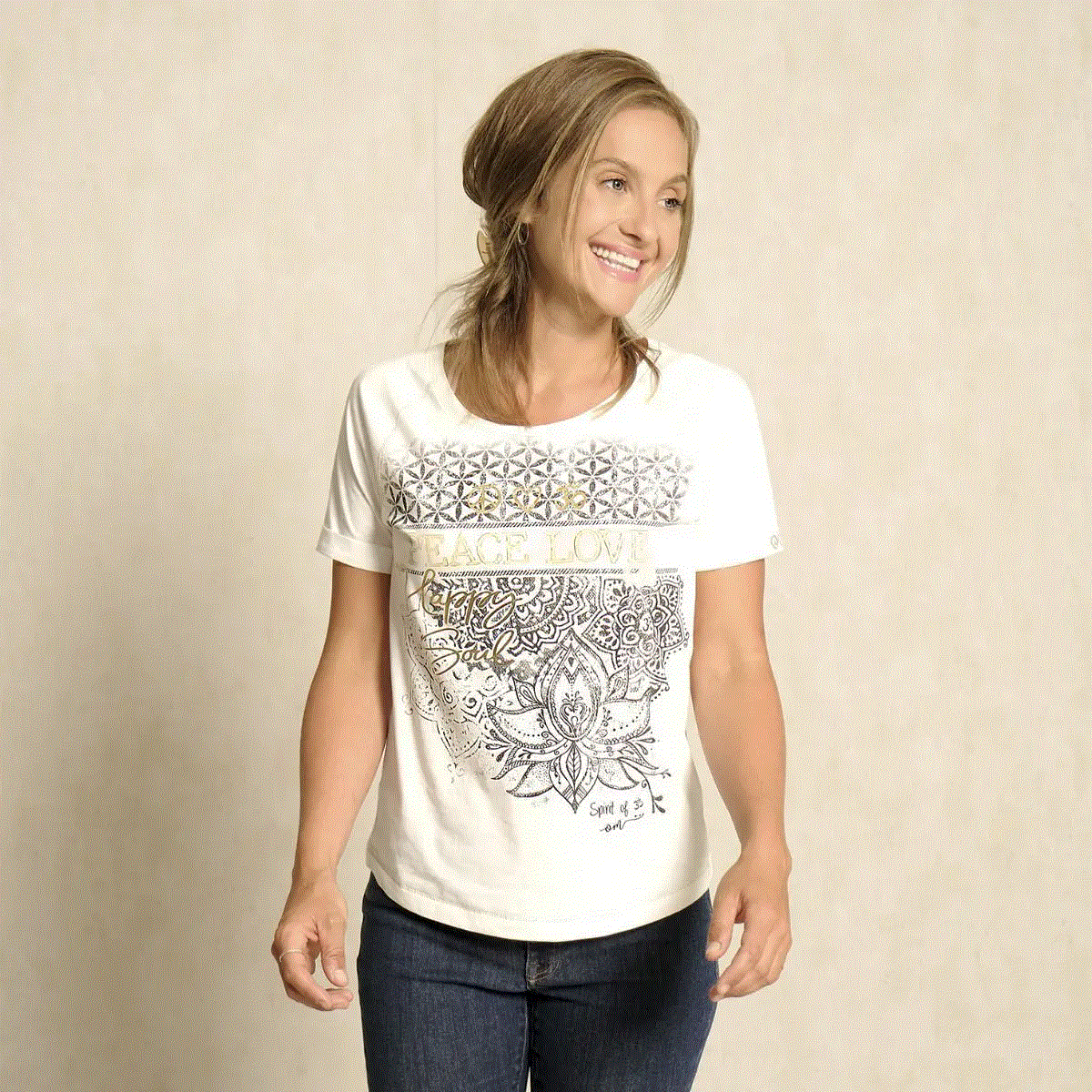 Shirt Raglan Peace Love