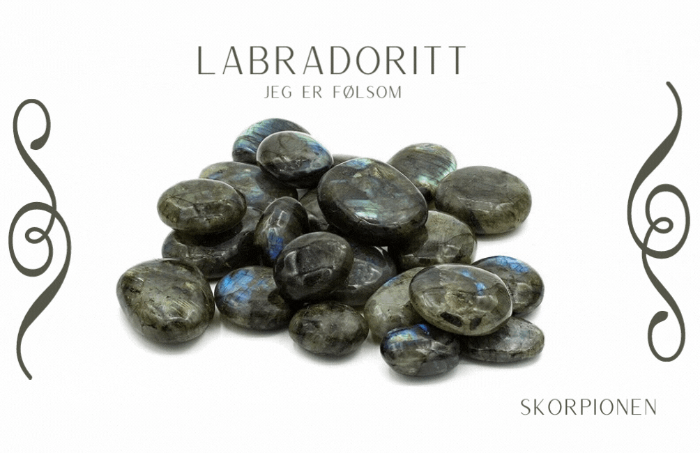 Labradoritt Råstein Anheng - Med kjede