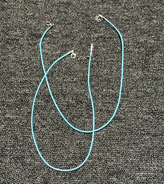 Hovedbilde Turkis Lærsnor 42cm