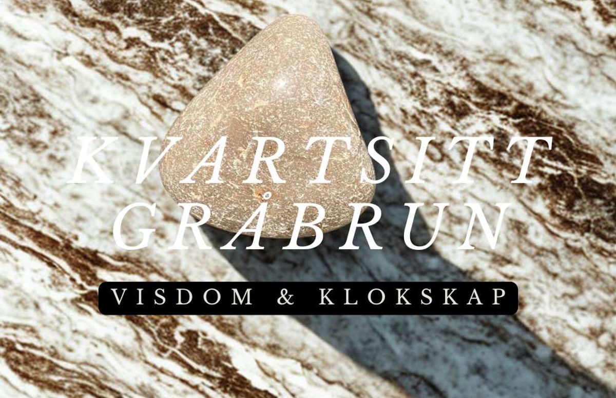 Kvartsitt Gråbrun Jumbo 90gram - Kun 1 eksemplar