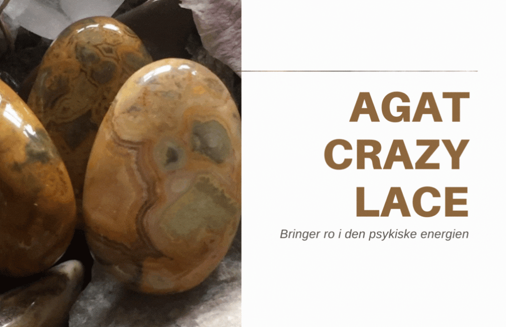 Agat, Crazy Lace Hjerte 4,5cm
