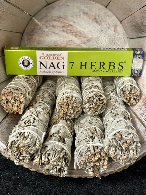 Hovedbilde Golden Nag 7 Herbs Røkelse